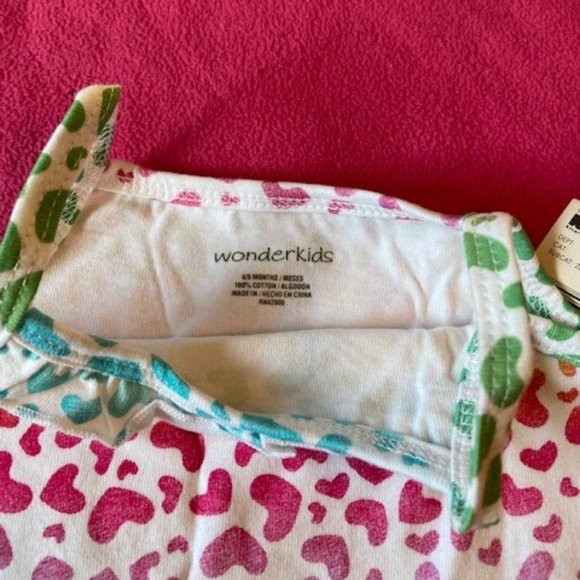 2/$ 25 Wonderkids Tank Top Heart Patterned Size 6/9 MTHS NWT - Picture 3 of 8